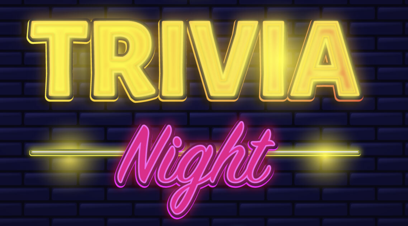 Event graphic for Trivia Night